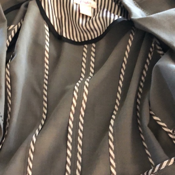 VINTAGE Candies NWT Dead Stock Gray with Black Decorative Top Stitching Blazer - Picture 11 of 14